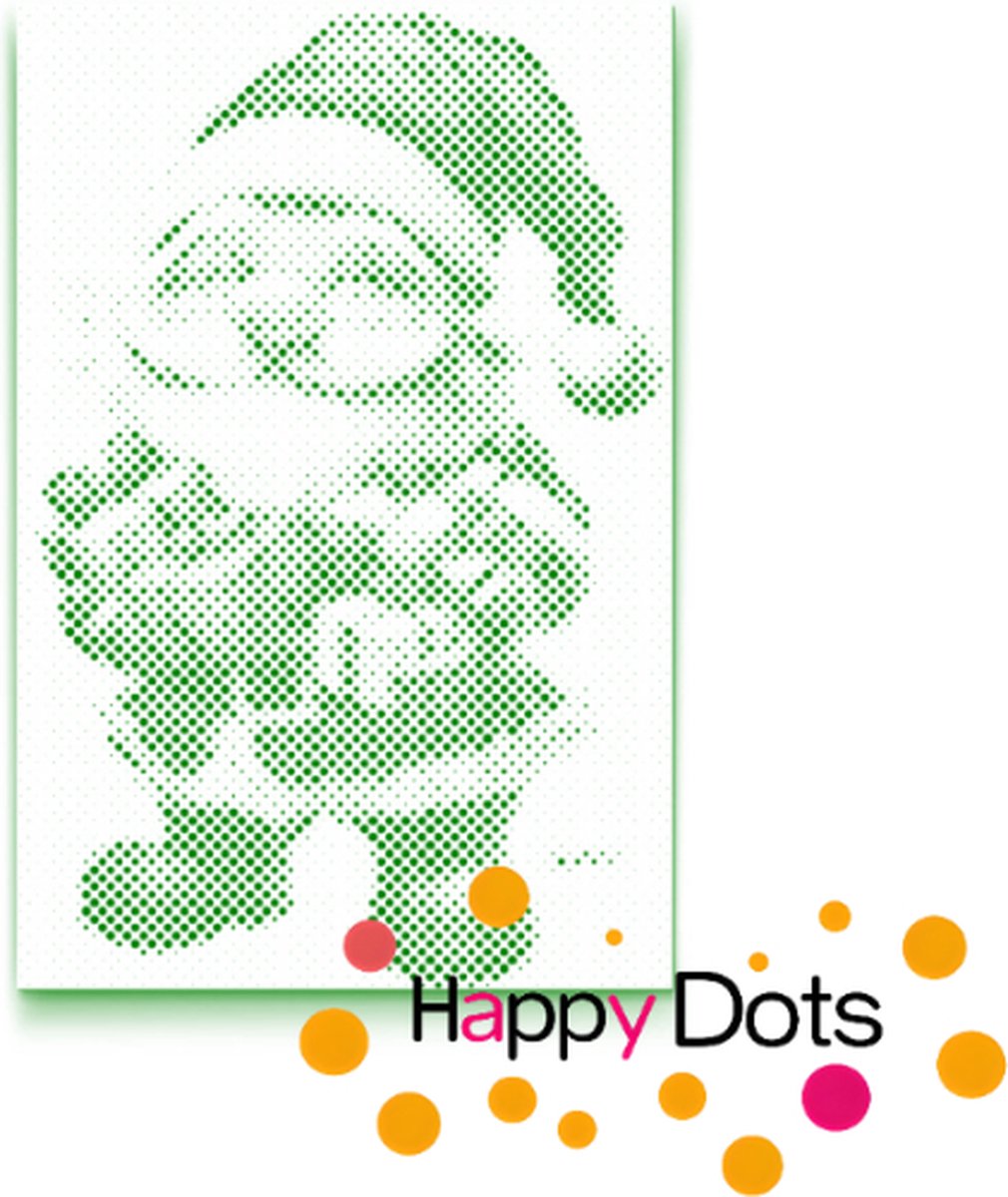 HappyDots DOT Painting Kerst kabouter - Stippelschilderij