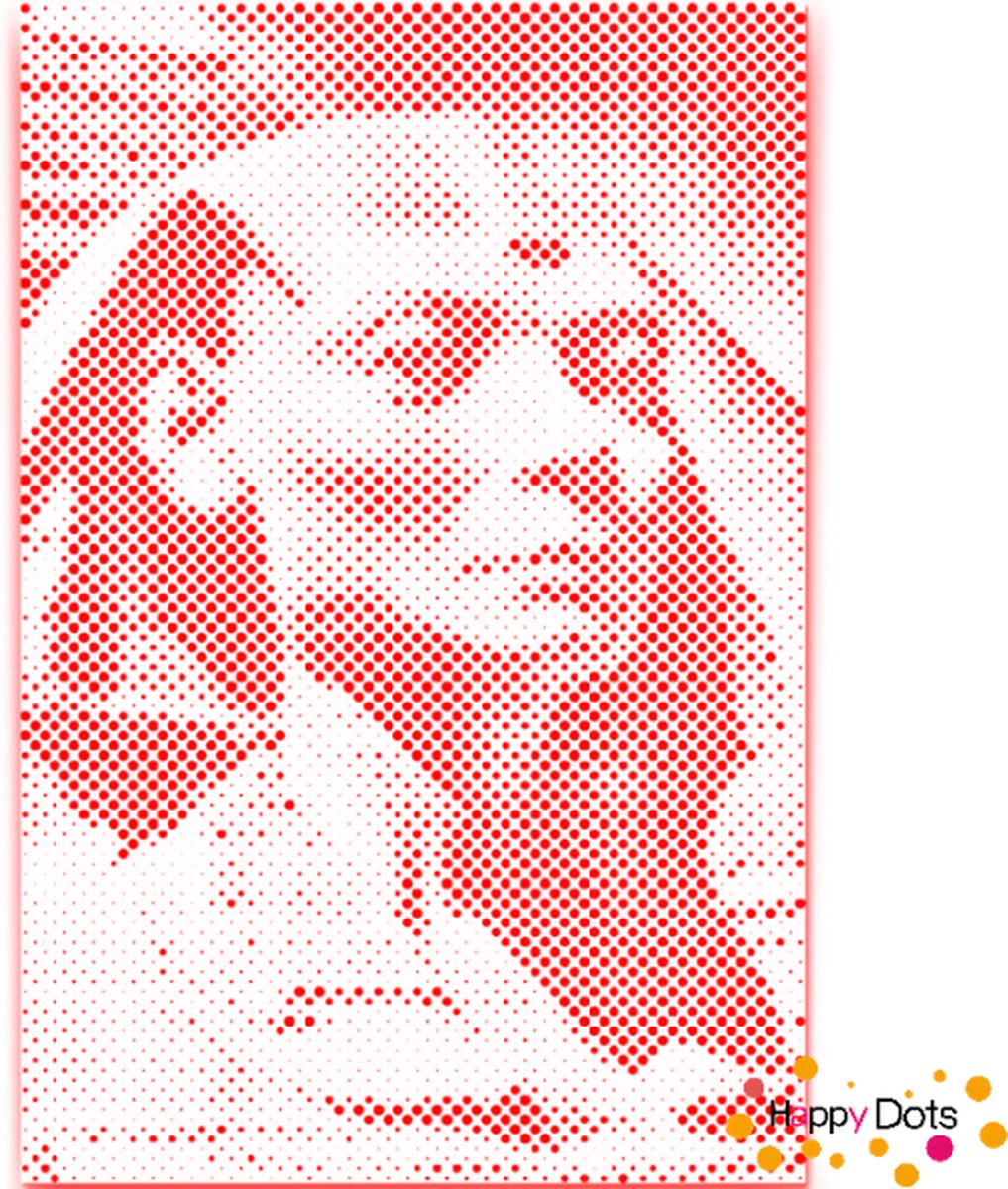 HappyDots DOT Painting Sphinx - Stippelschilderij 40x60cm