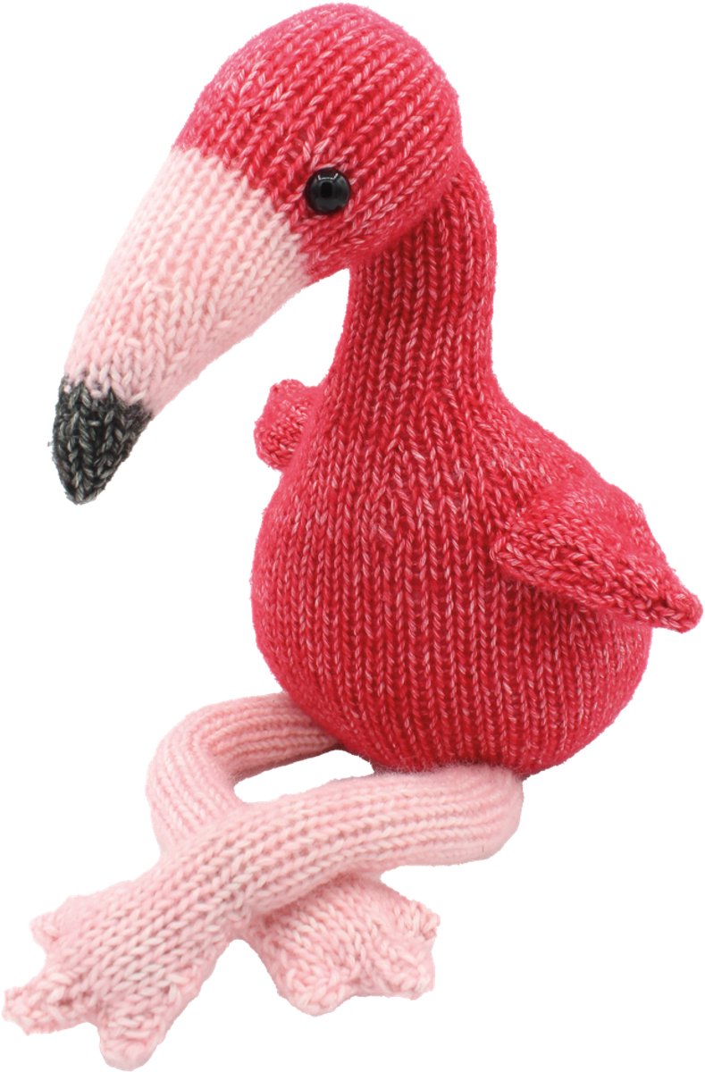 Hardicraft breipakket Chris Flamingo - knutselpakket 37 cm.