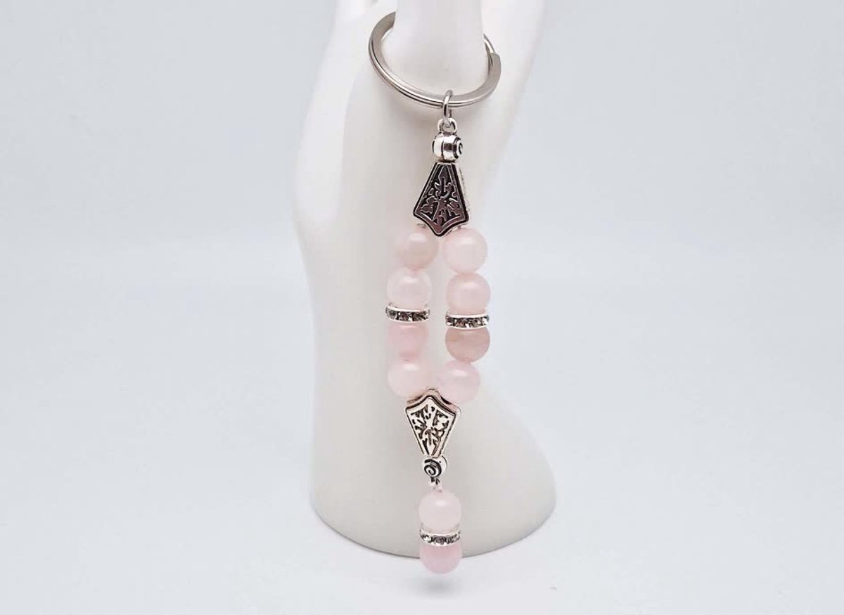 Handgemaakte Harmony Sleutelhanger van natuursteen 