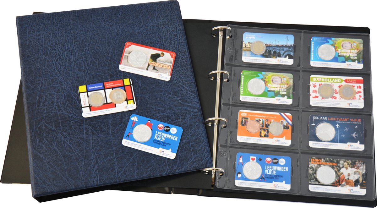   Coincard album - geschikt voor coincards - visitekaartjes - plaatjes - kaartjes - beginset - verzamelmap - insteekalbum
