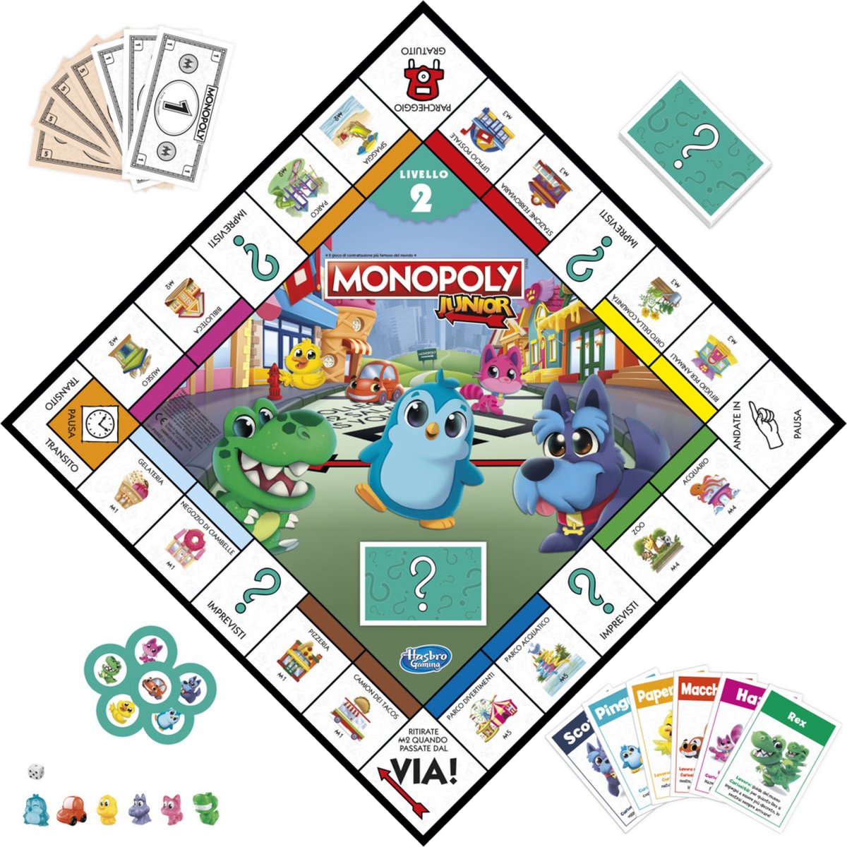 Monopoly Junior, Bordspel, Economische simulatie, 4 jaar