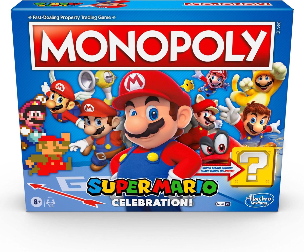 Super Mario Celebration Monopoly met geluid