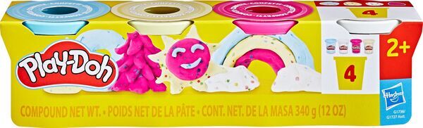 Hasbro Play-doh Playdoh confetti pack 4 stuks