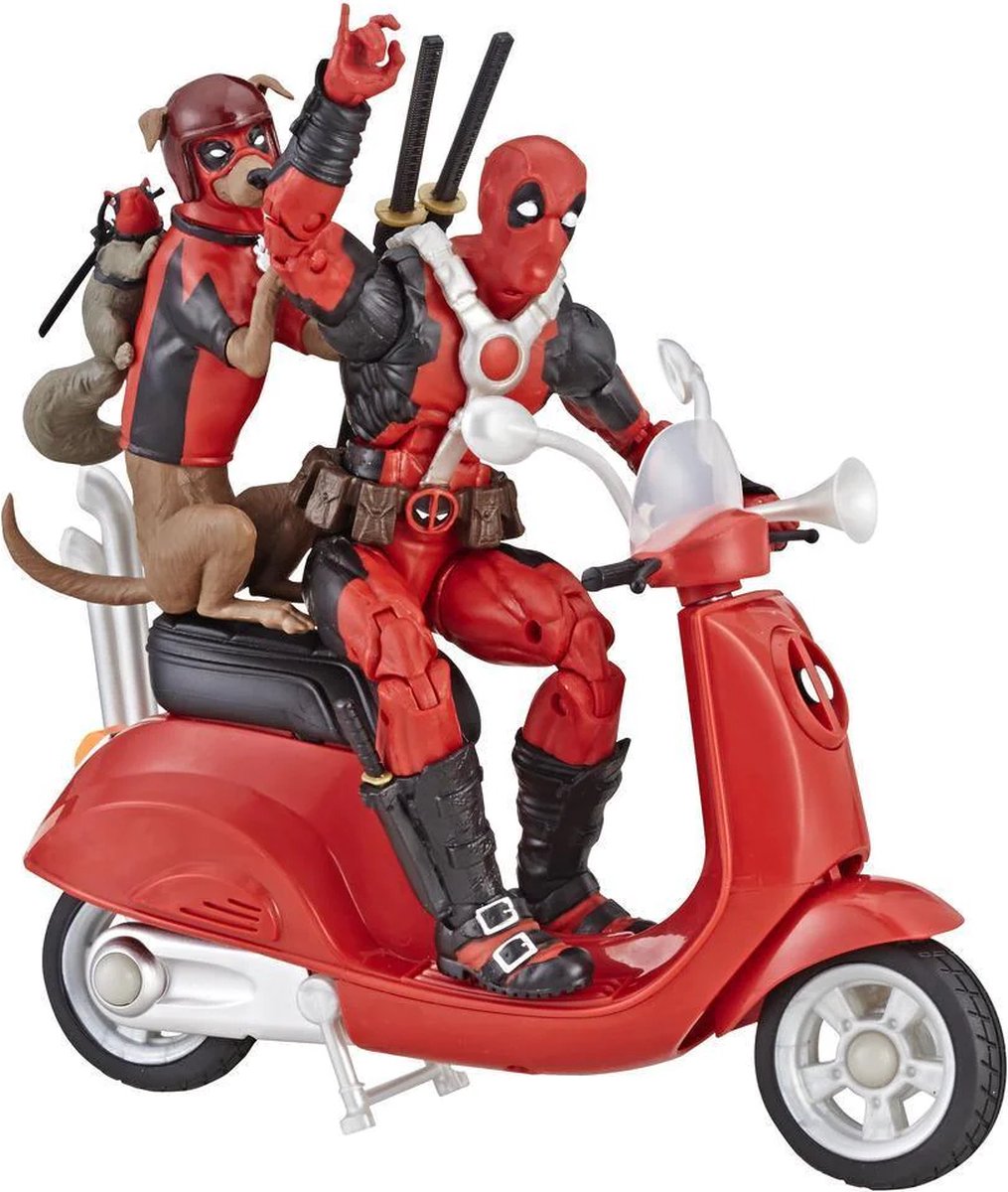 Deadpool Corps Marvel Legends Vehicle with Figure Deadpool with Scooter 15 cm