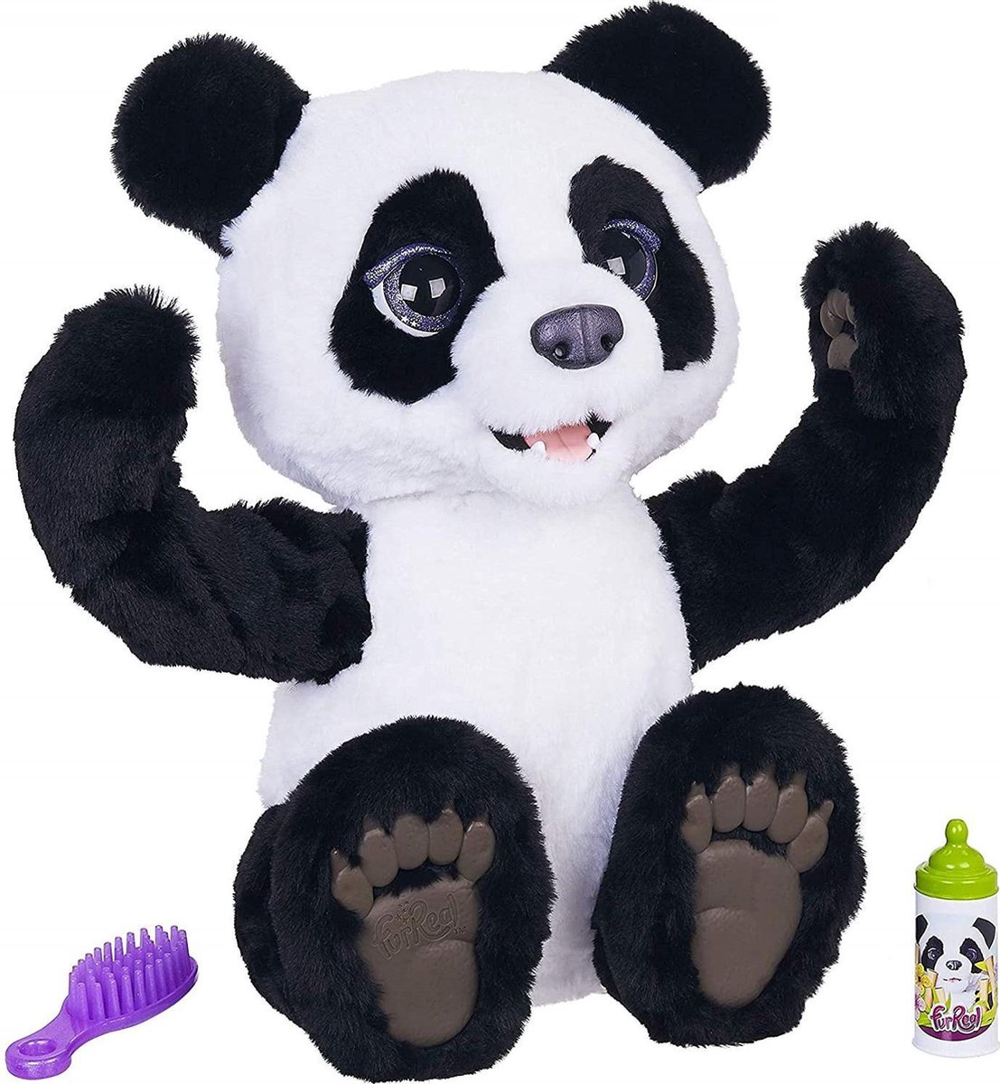 FurReal Cubby Panda - Interactieve Knuffel - fisher price - Panda famly - familie panda - panda - knuffel - pluche knuffels - pluch - terug pratende panda voor kinderen - kleuter panda  - hasbro beer - hasbro spel