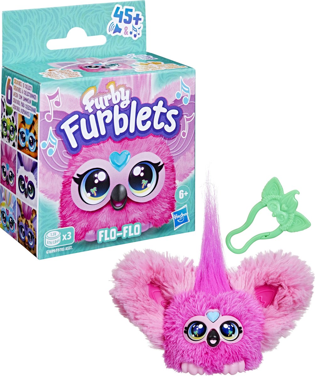 Furby Furblets Flo Flo - Speelfiguur - Knuffel met geluid