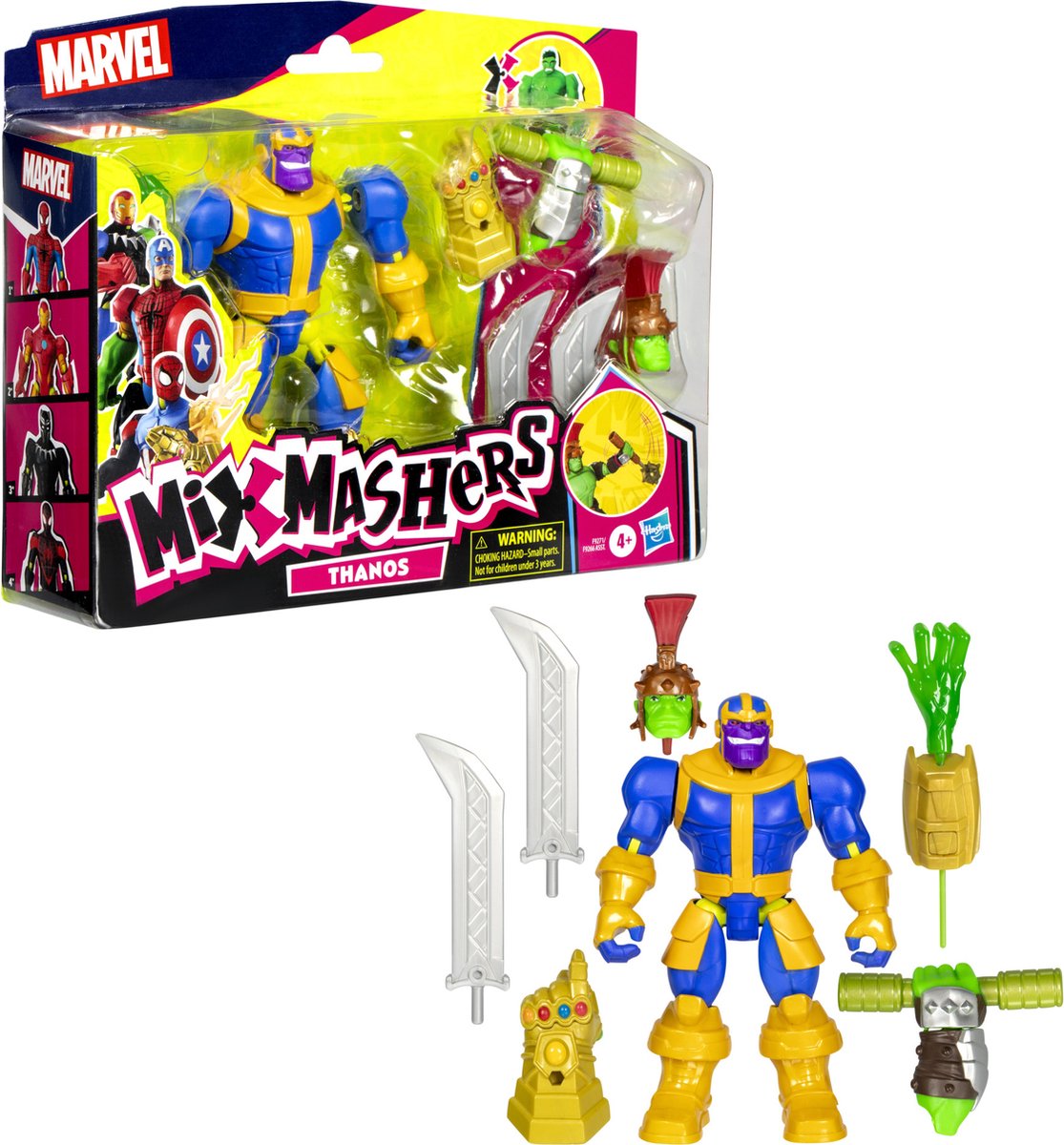   Avengers actiefiguur MixMashers deluxe Thanos Marvel speelgoed.
