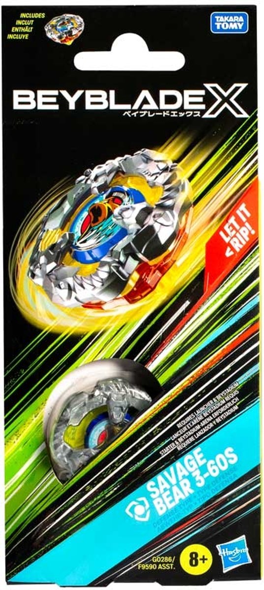   Beyblade X Savage Bear - Beyblade tol speelgoed voor kinderen.