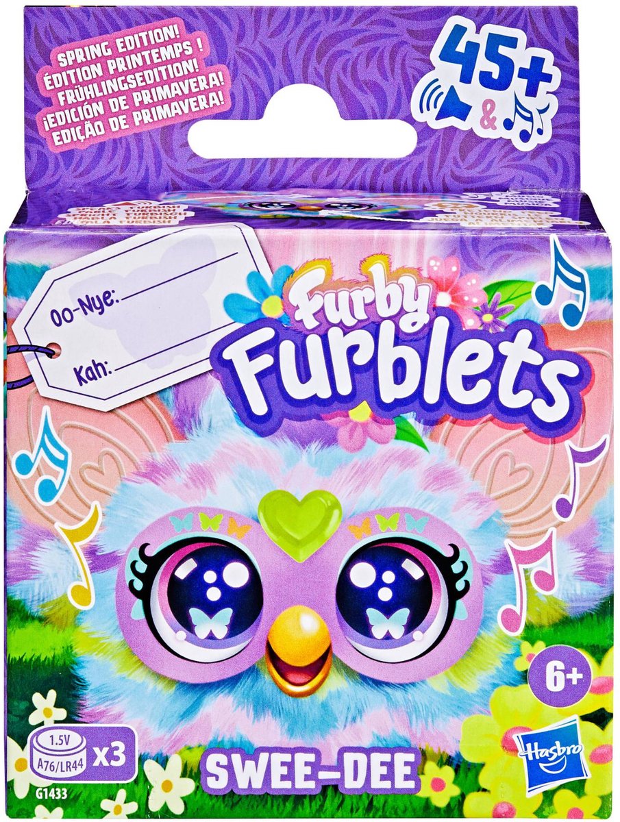   Furby Furblet Swee Dee - Pluche Speelfiguur met Geluid.