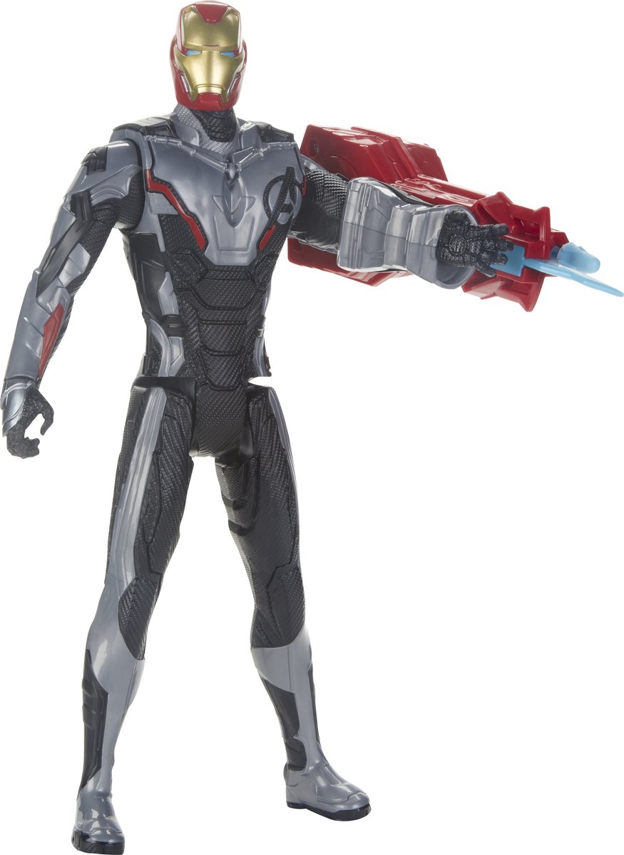   Marvel Avengers: Endgame Iron Man Titan Hero Inclusief Power FX- Actiefiguur 30 cm - Italiaans