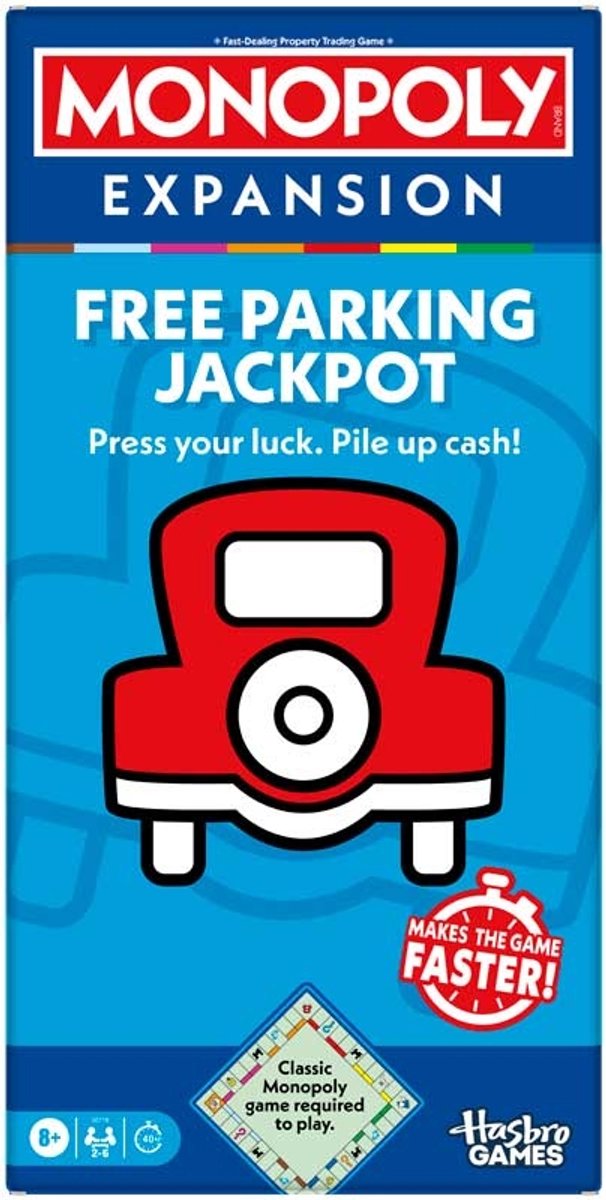   Monopoly bordspel Free Parking Jackpot uitbreiding - familiespel.