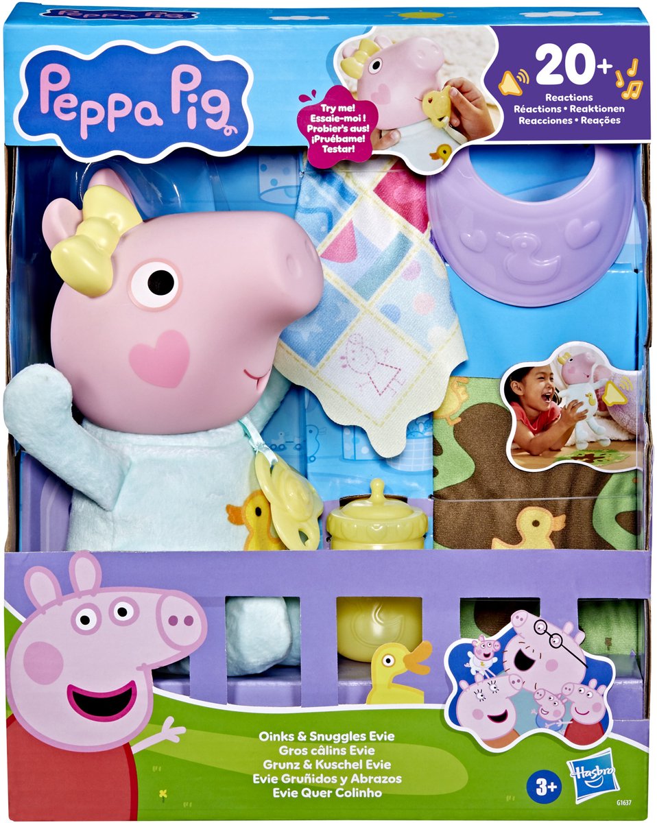   Peppa Pig knuffel Evie - pluche speelgoed voor kinderen.