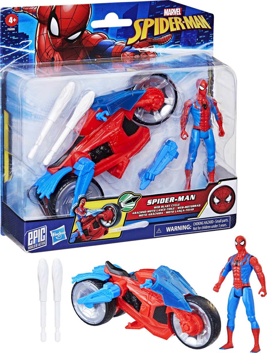   Spider-Man Web Blast Motor - Speelgoedset met actiefiguur.