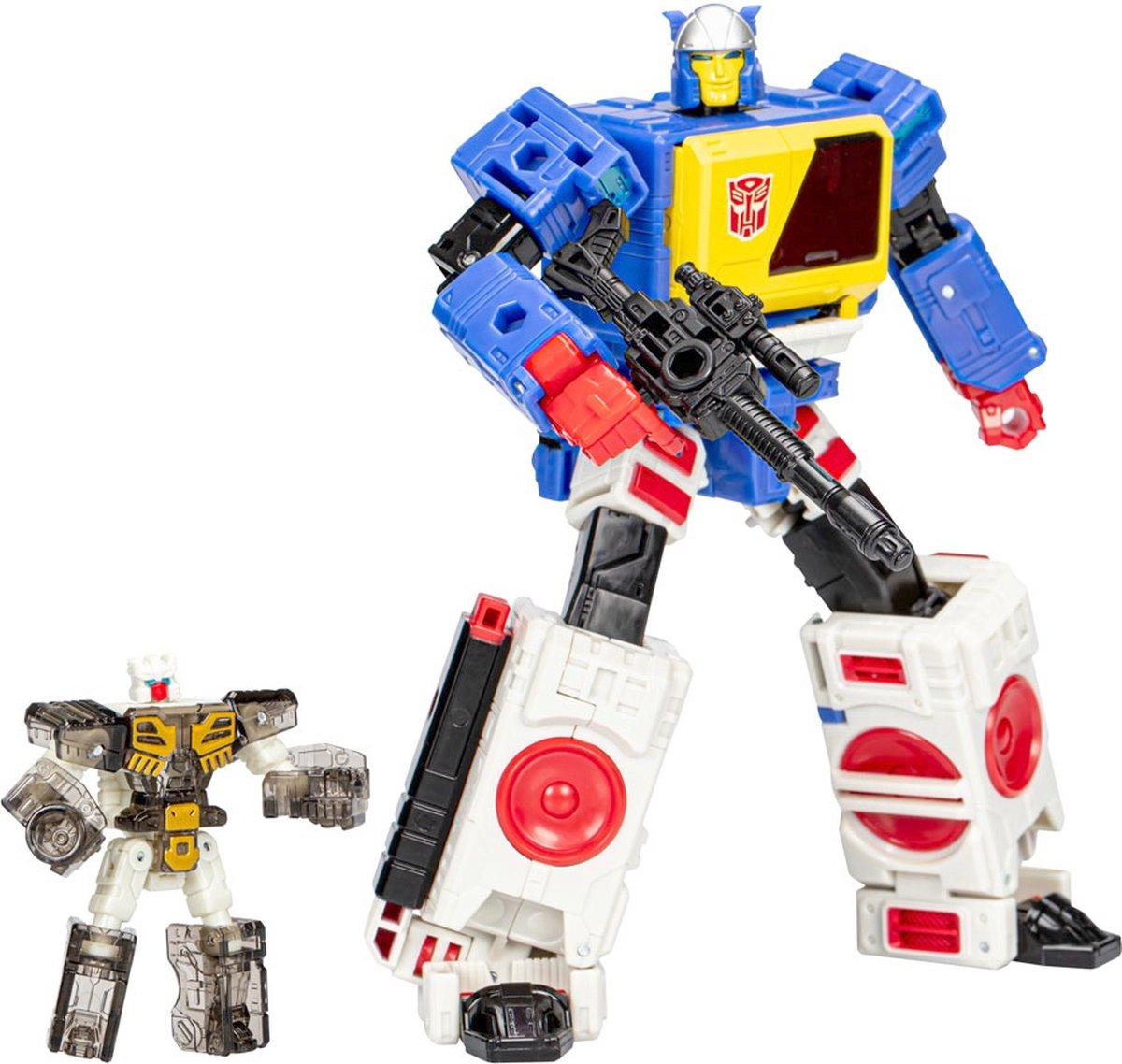   Transformers Actiefiguur - Twincast and Autobot - 18 cm - Rewind Generations Legacy Evolution Voyager Class - Actiefiguur