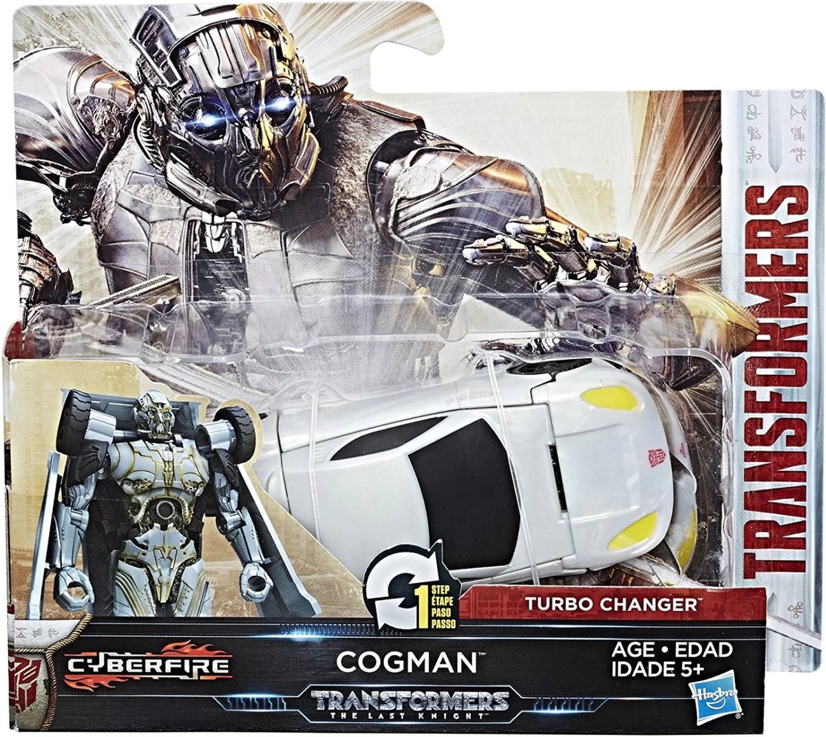   Transformers The Last Knight 1-Step Turbo Changer Cyberfire Cogman C0884 / C3133
