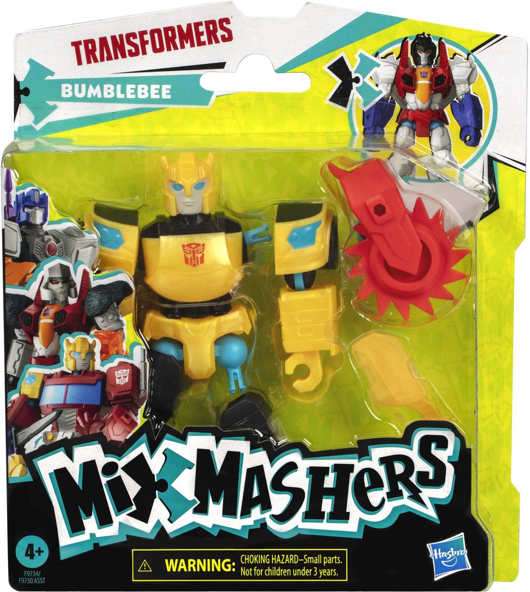   Transformers actiefiguur Bumblebee MixMashers 12 cm speelgoed.