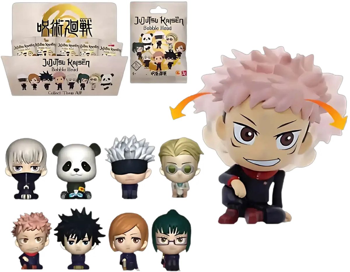 Jujutsu Kaisen Bobble Hero Bobble Head - 1 exemplaar - 6 cm - Verzamel ze allemaal