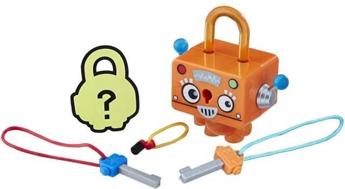 LOCK STARS Series 1 - Oranje vierkant - Mini verzamelbeeldjes