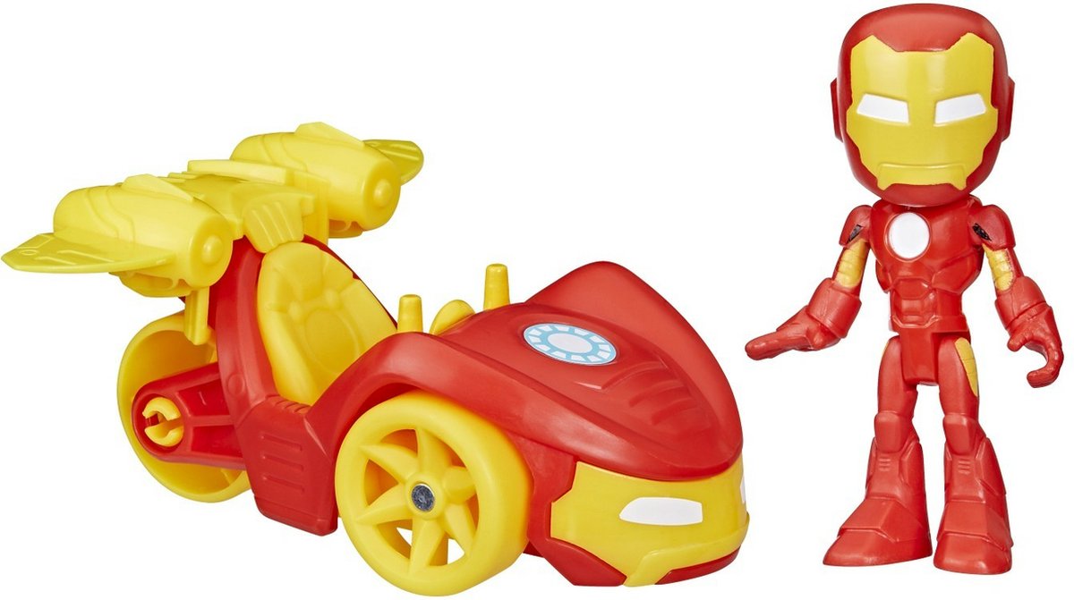 Marvel Spidey and His Amazing Friends Iron Racer, Voertuig, 3 jaar, Kunststof, Rood, Geel