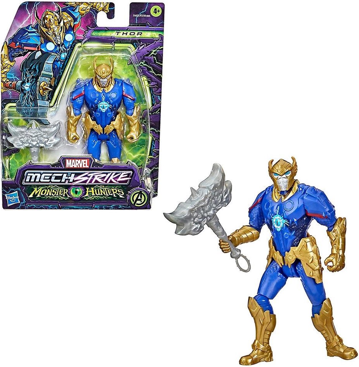 Marvel avengers mech strike monster hunters thor 15.24cm figure Met accessory