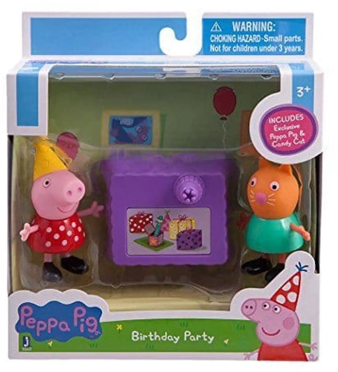 Peppa Pig Candy verjaardagsfeestje speelfiguren 6 cm - 2 figuren - Inclusief accessoire