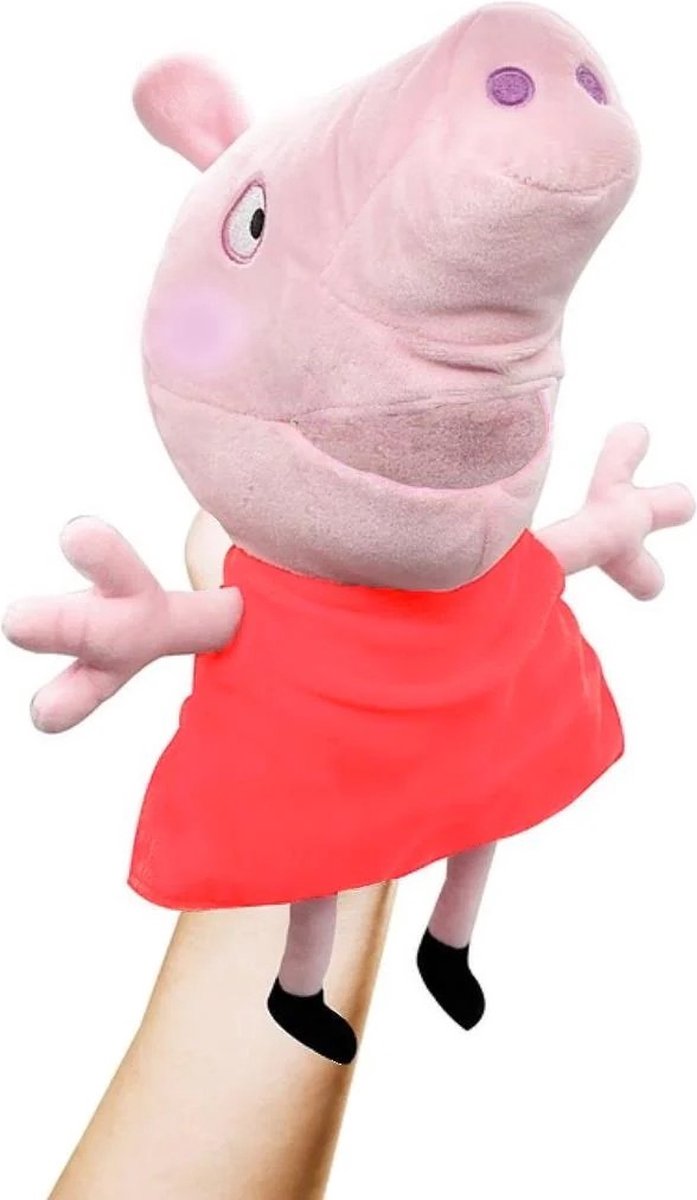 Peppa Pig Handpop Knuffel Peppa 25cm