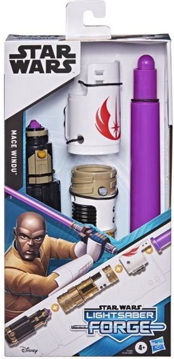 STAR WARS - Lightsaber Forge - Mace Windus uitschuifbare paarse Blade Lightsaber - kostuum speelgoed - leeftijd 4