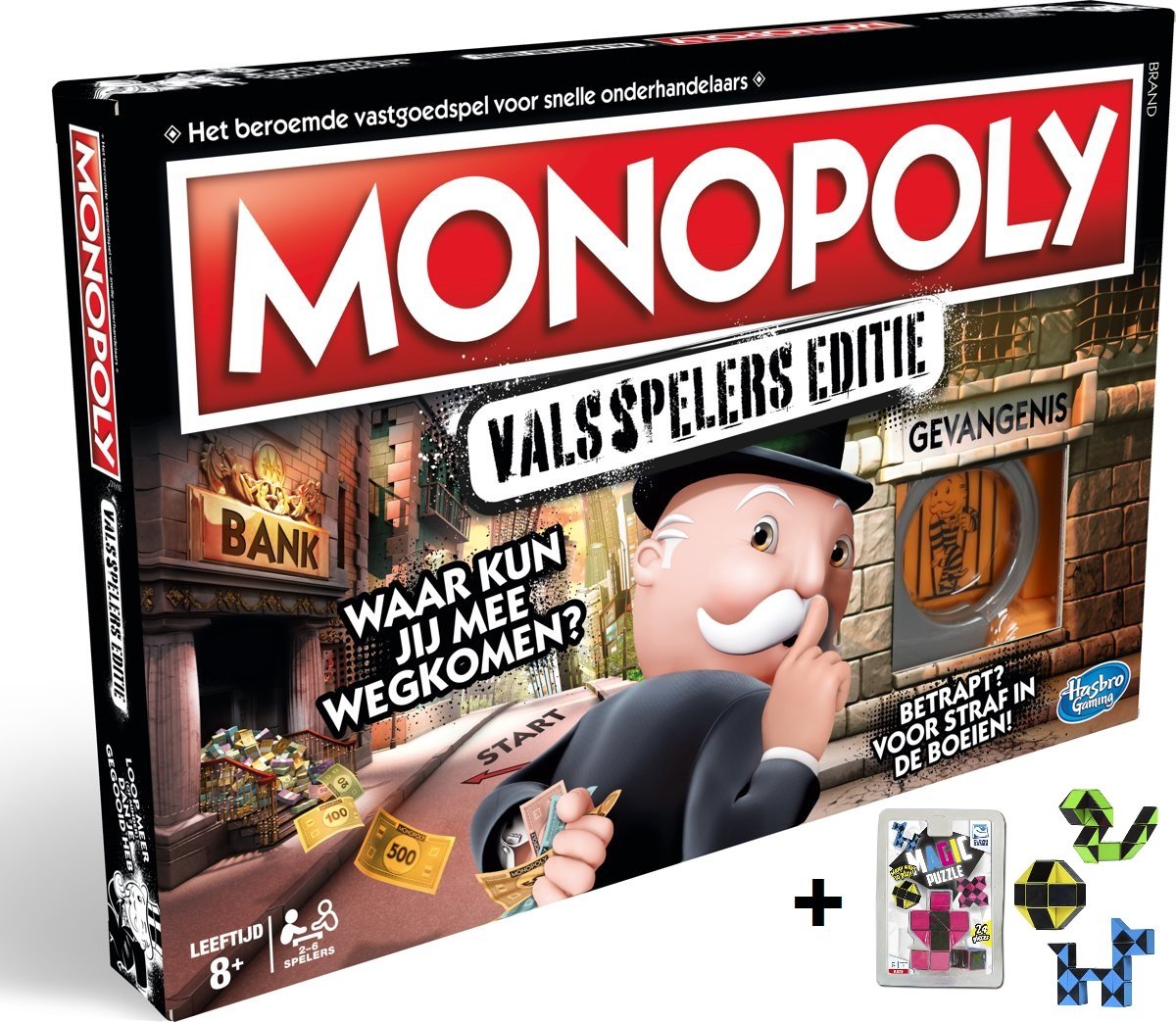 Spel Monopoly Valsspelers Editie met Clown games Magic Puzzle 3d