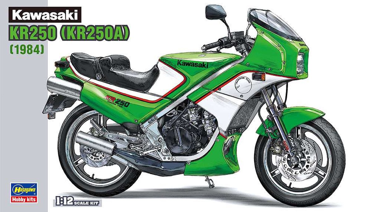 1:12 Hasegawa 21512 Kawasaki KR250 BK12 Motor Plastic kit