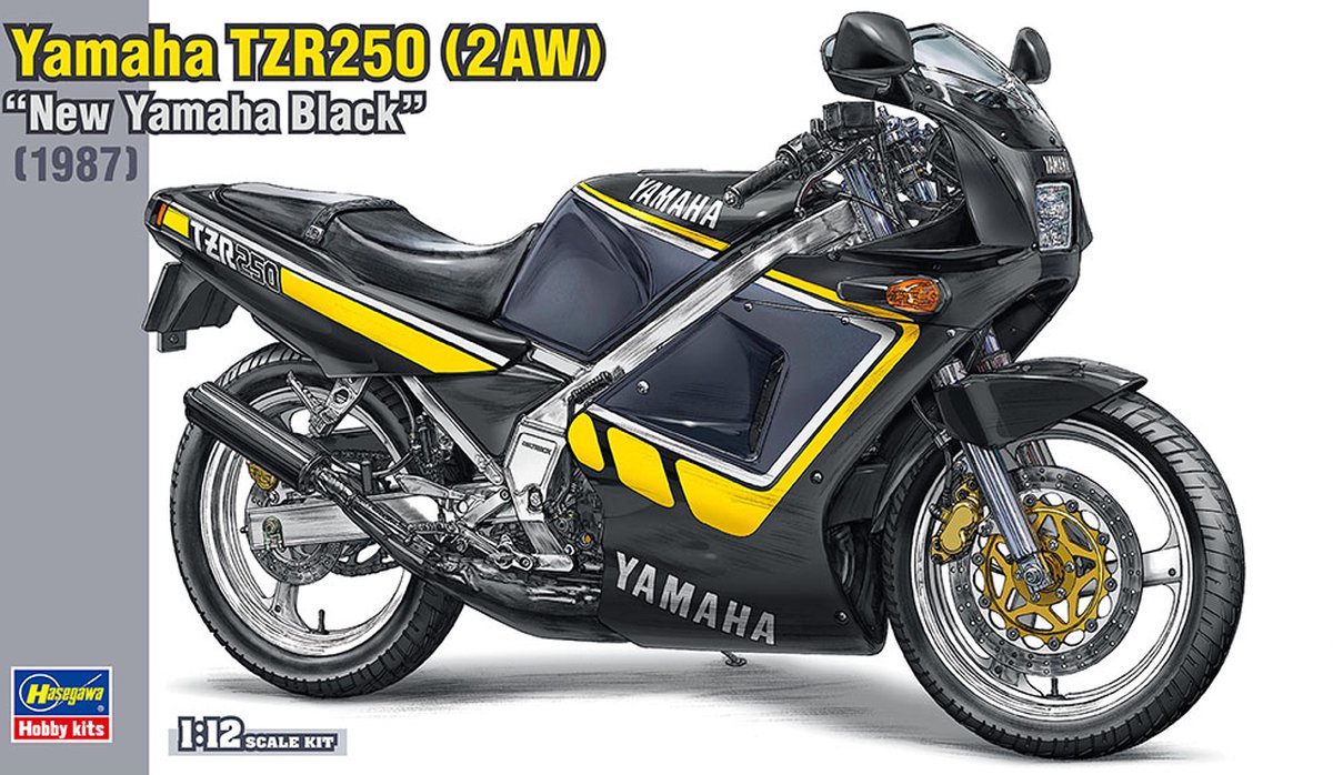 1:12 Hasegawa 21743 Yamaha TZR250 2AW - New Yamaha Black Plastic kit