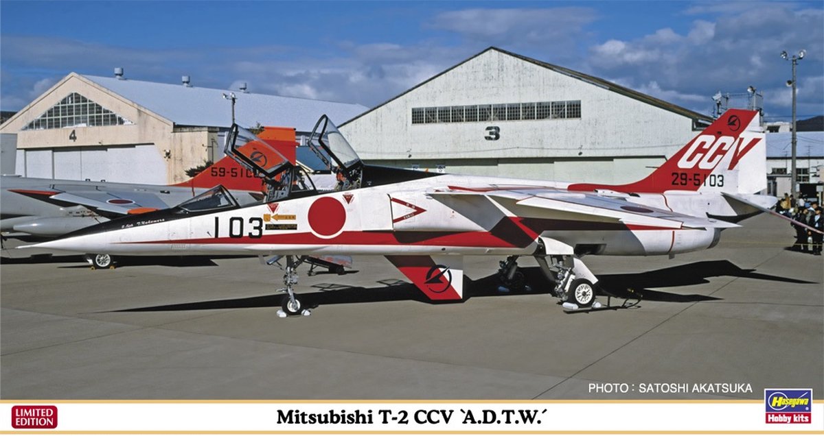 Hasegawa - 1/48 MITSUBISHI T-2 CCV ADTW 07530 (4/24) * - modelbouwsets, hobbybouwspeelgoed voor kinderen, modelverf en accessoires