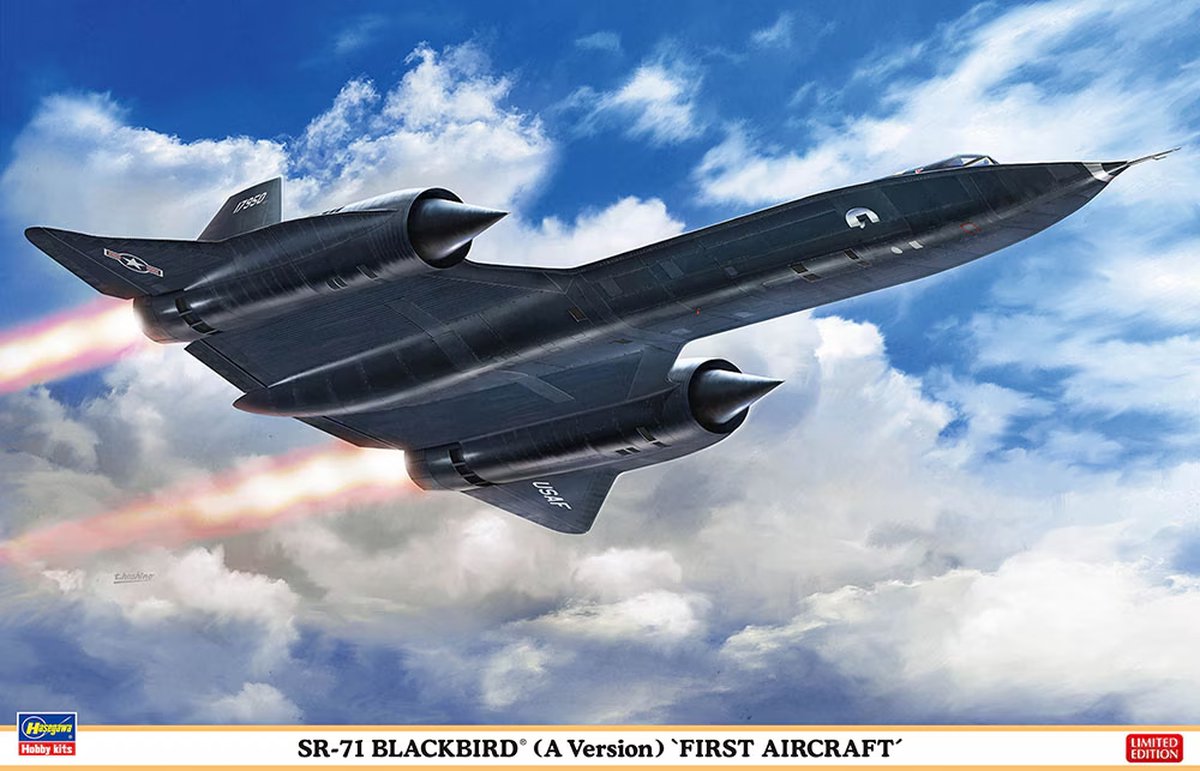 Hasegawa Modelbouwpakket Militaire voertuigen - 02464 Lockheed SR-71 Blackbird (A Version) First Aircraft Plastic - 1:72 -