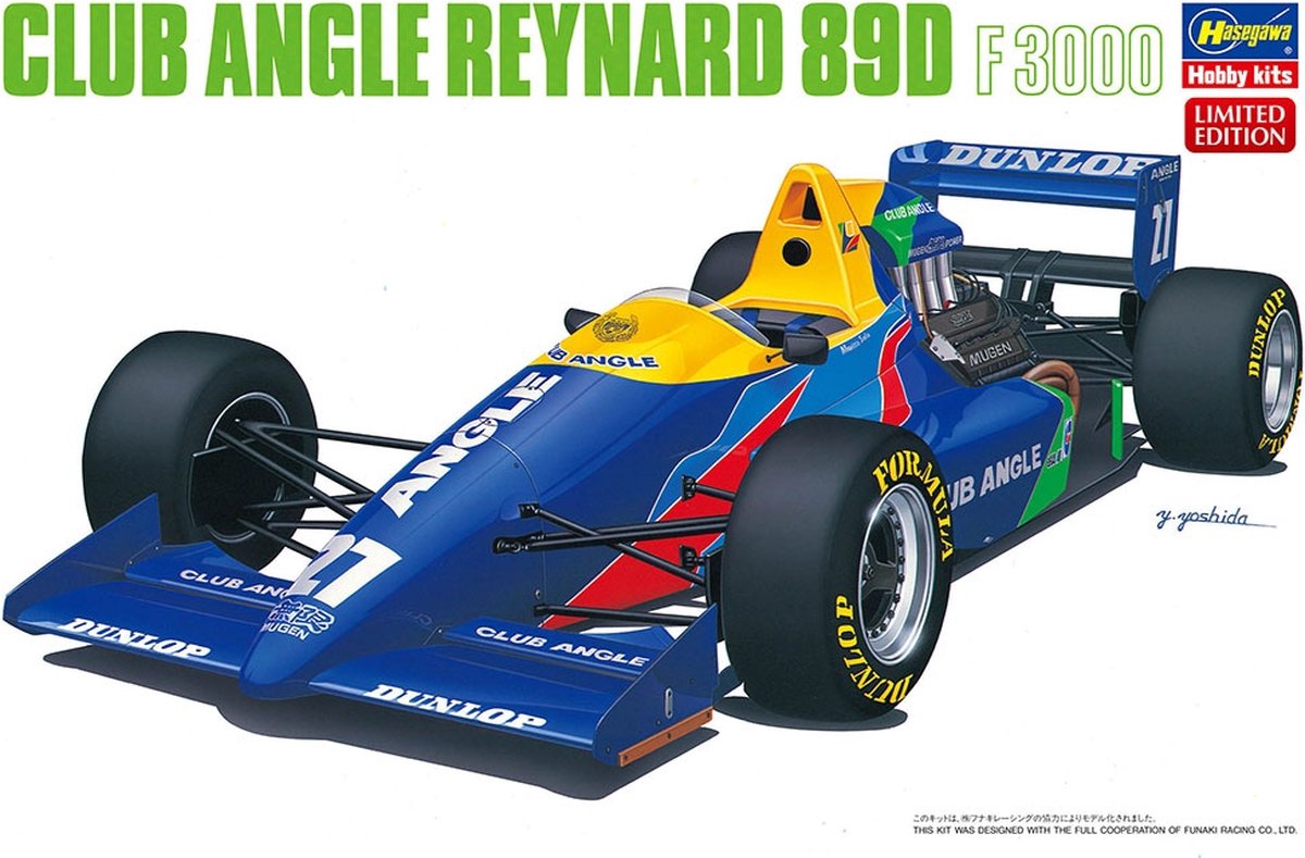 Hasegawa Modelbouwpakket Militaire voertuigen - 20679 Club Angle Reynard 89D F3000 - Formula 1 R Auto Plastic - 1:24 -