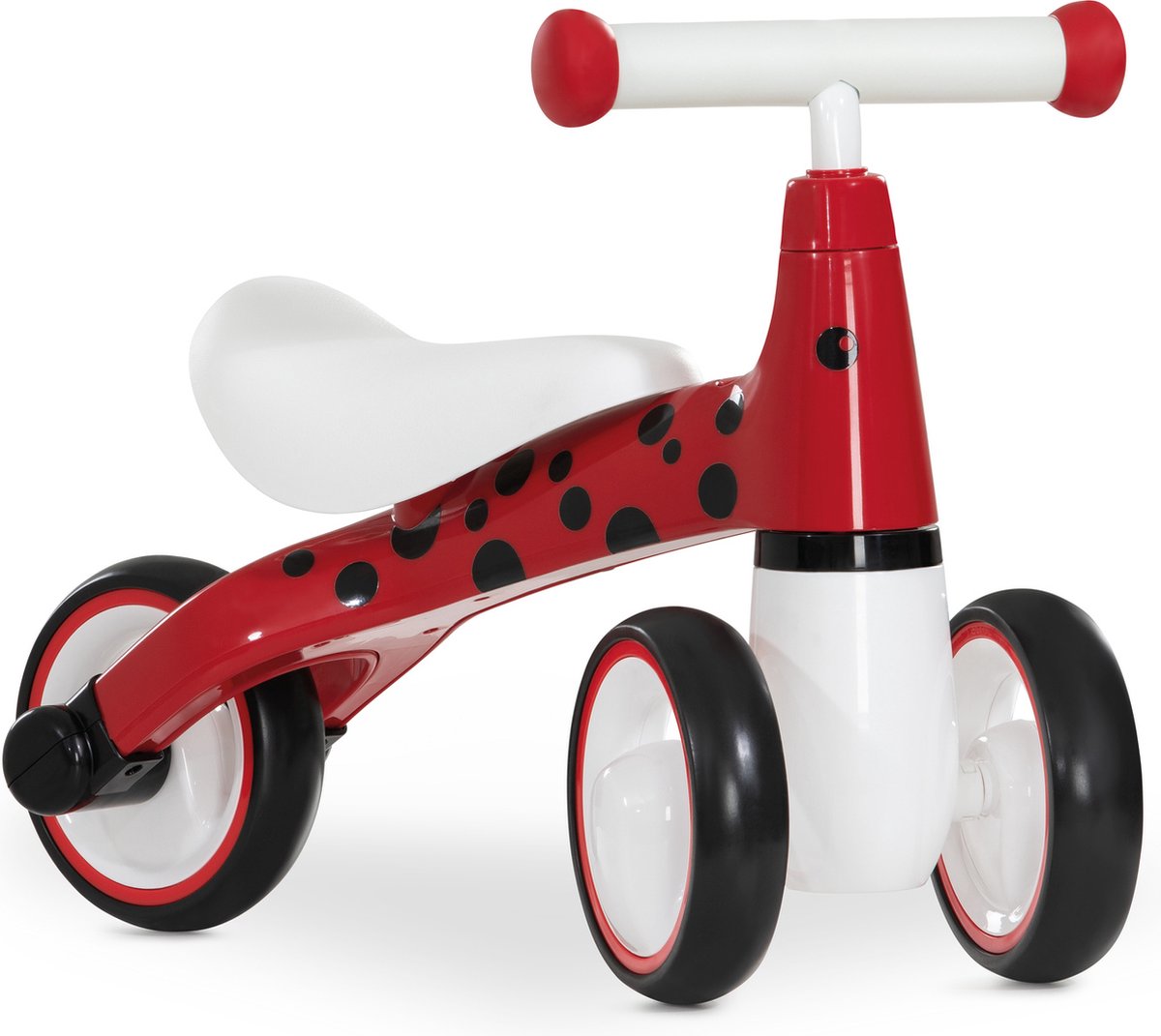 Hauck loopfiets 1st Ride Three voor kinderen vanaf 12 maanden tot 20 kg - 3 wielen EVA - rood
