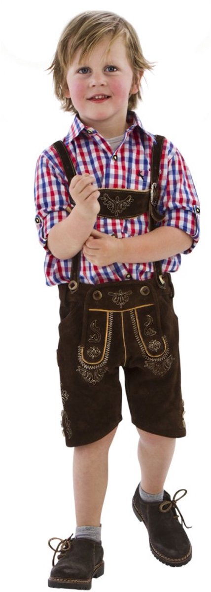 Oktoberfest Lederhose Deluxe - Leder - Jongen - Maat 122
