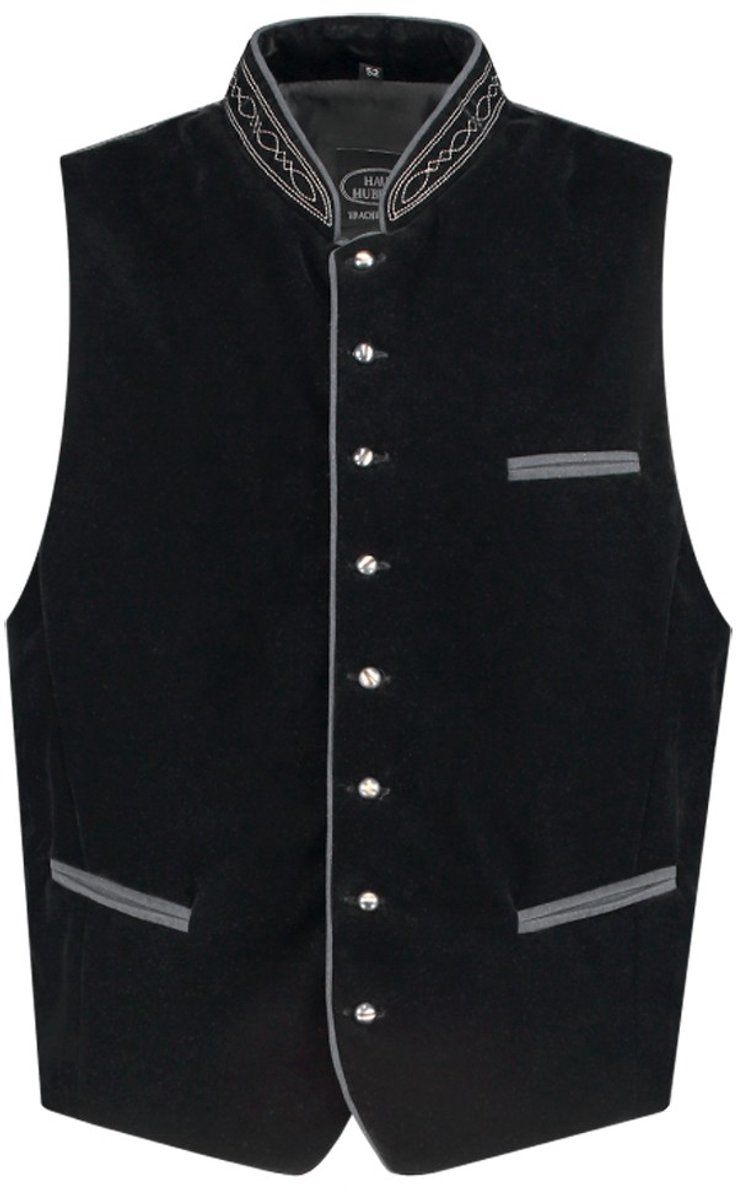 Trachtenvest Fluweel - Zwart - Maat 50
