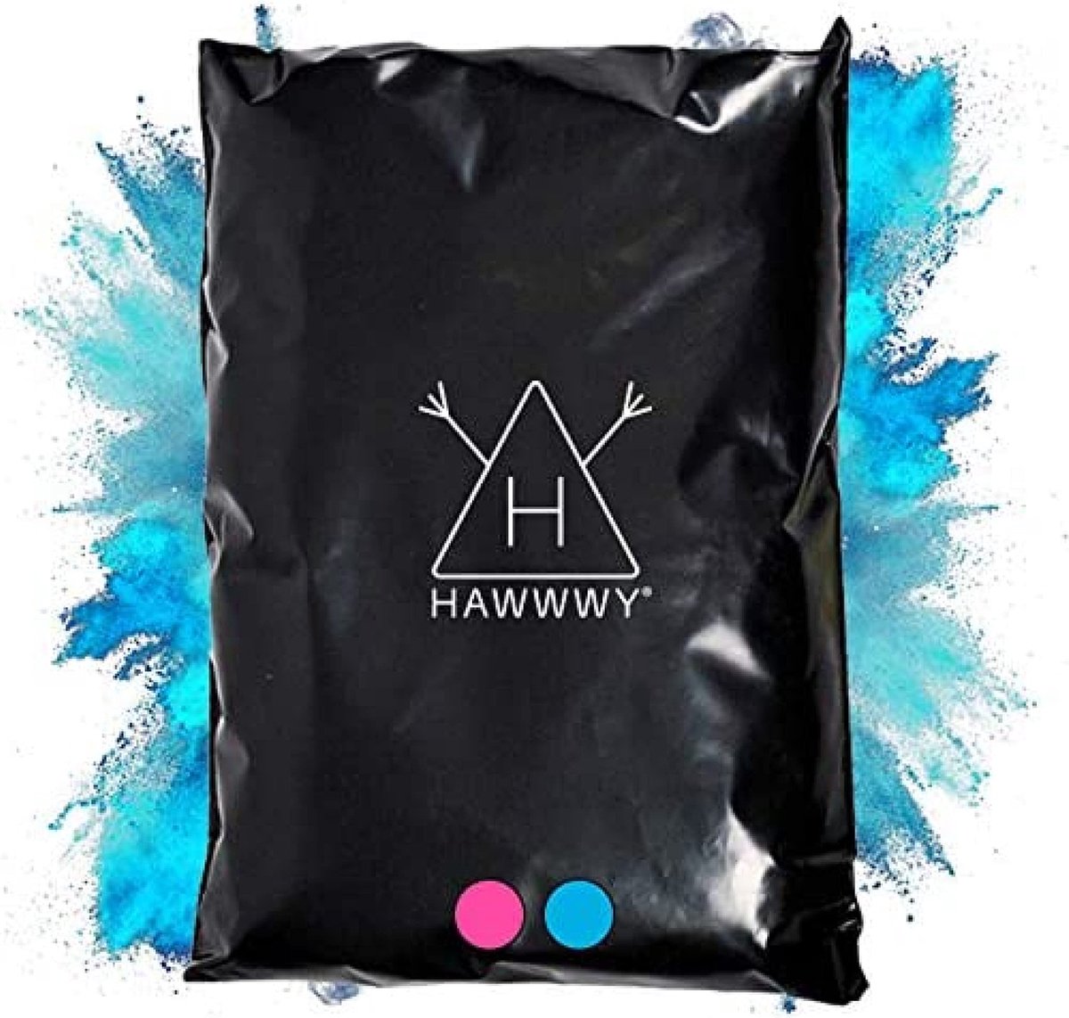 Hawwwy® Kleurrijk Poeder voor Holi Festival, Gender Onthullen Poeder Burn-Out Babyjongen Aankondigde Tannerite Surprise Game voor Holi Festival, Motorcycle Exput Car Tires Truck (2lb Tas)