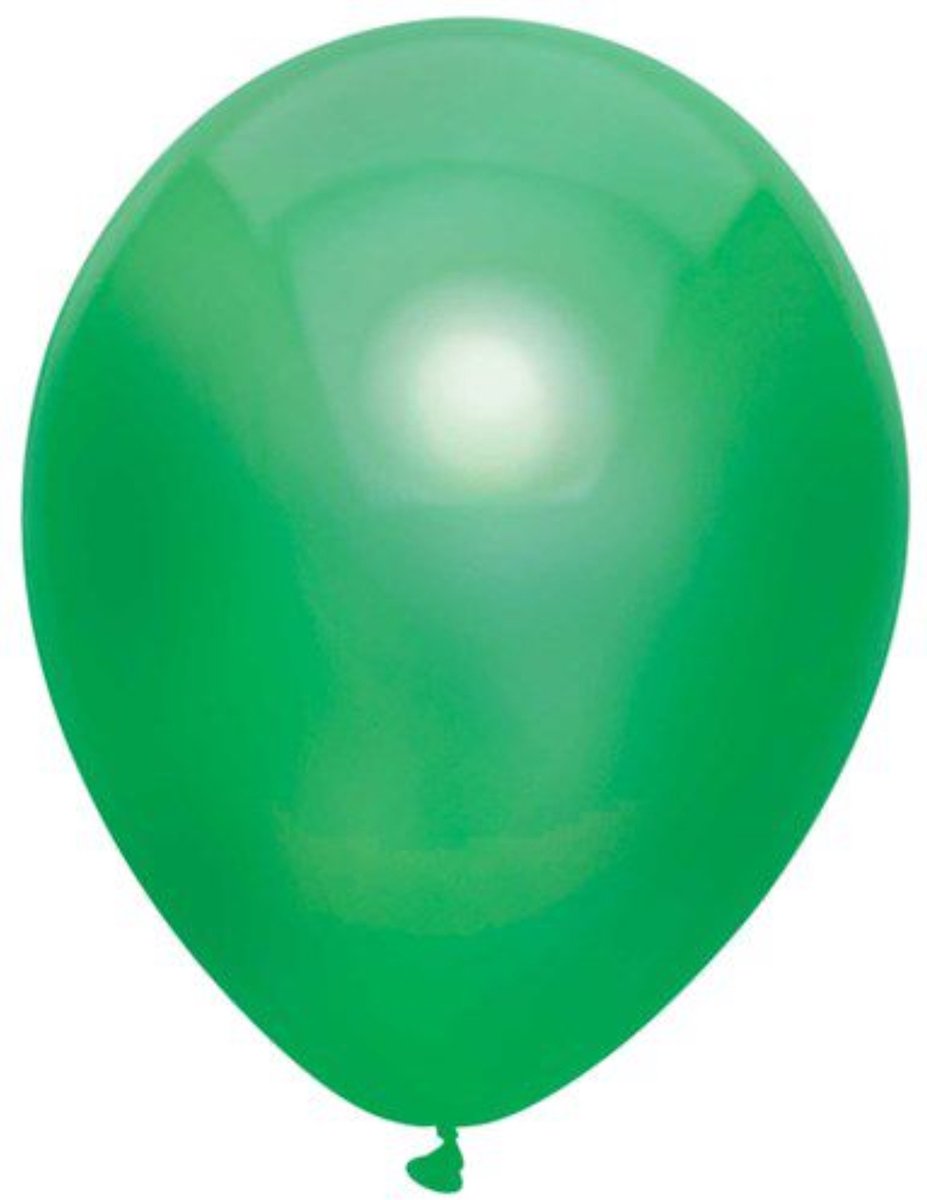Ballonnen metallic donkergroen - 30 cm - 50 stuks