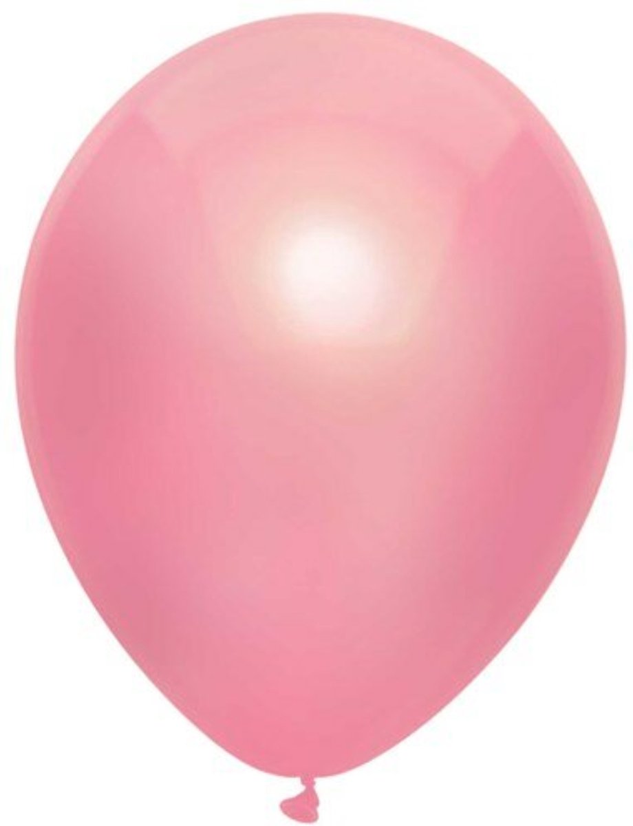 Ballonnen metallic roze - 30 cm