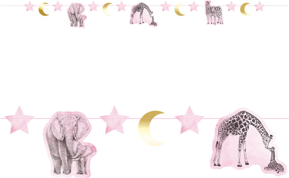 Figurenslinger baby safari pink (2,5 meter)