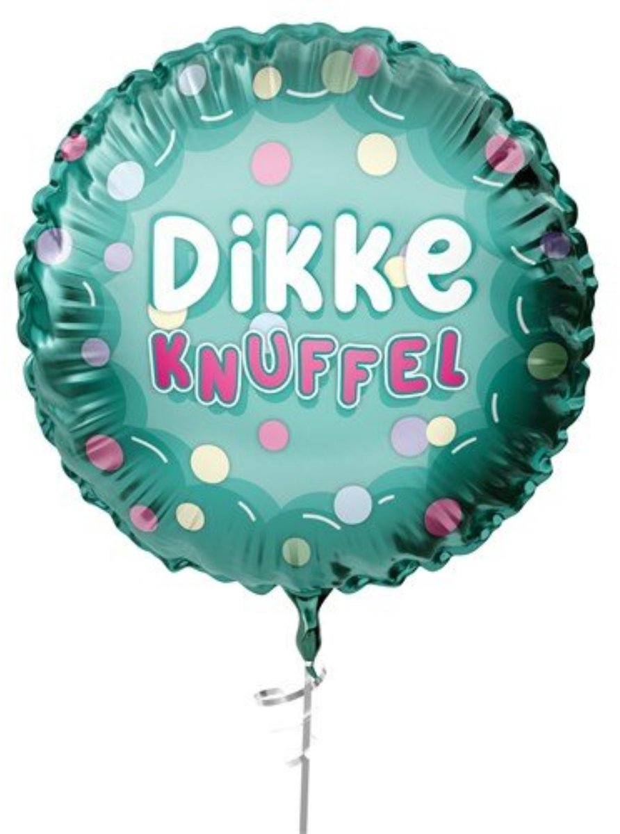 Folieballon Sterkte - Dikke Knuffel - 45 cm - Helium- en Luchtvulling