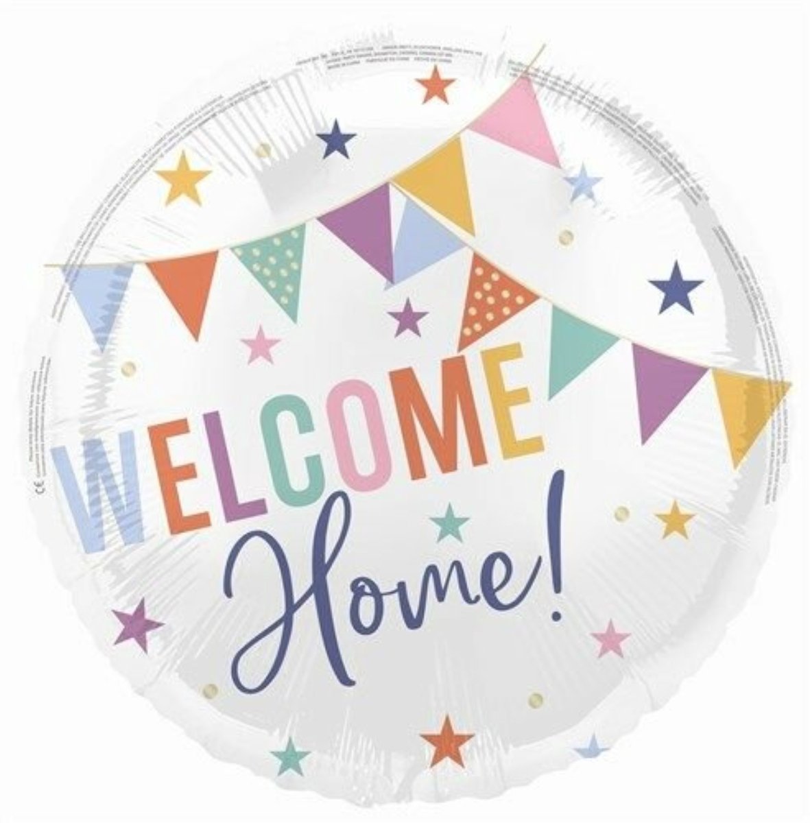 Folieballon Welkom Thuis - Welcome Home - 45 cm - Helium- en Luchtvulling