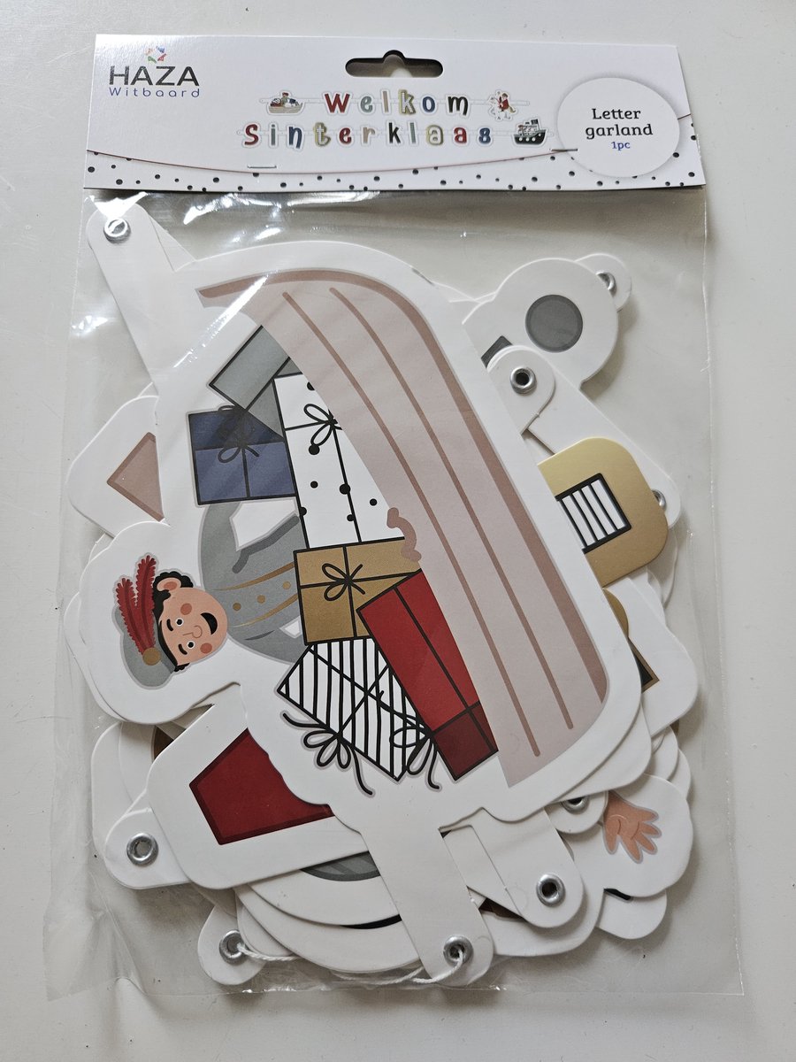 Letterslinger Welkom Sinterklaas - 285 cm