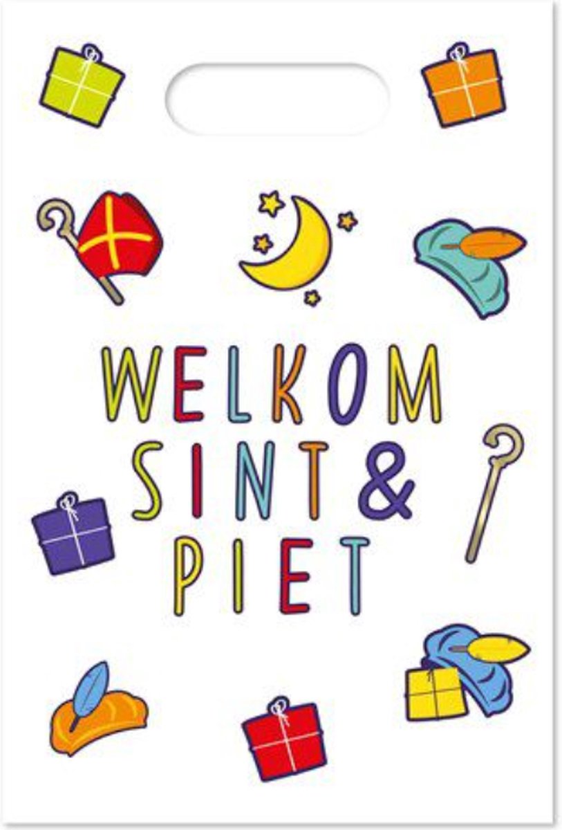 Partybags ‘welkom Sint & Piet‘ 6 st.