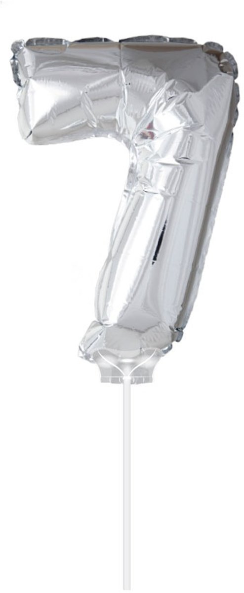 Haza Original Folie Ballon 7 Zilver 40cm