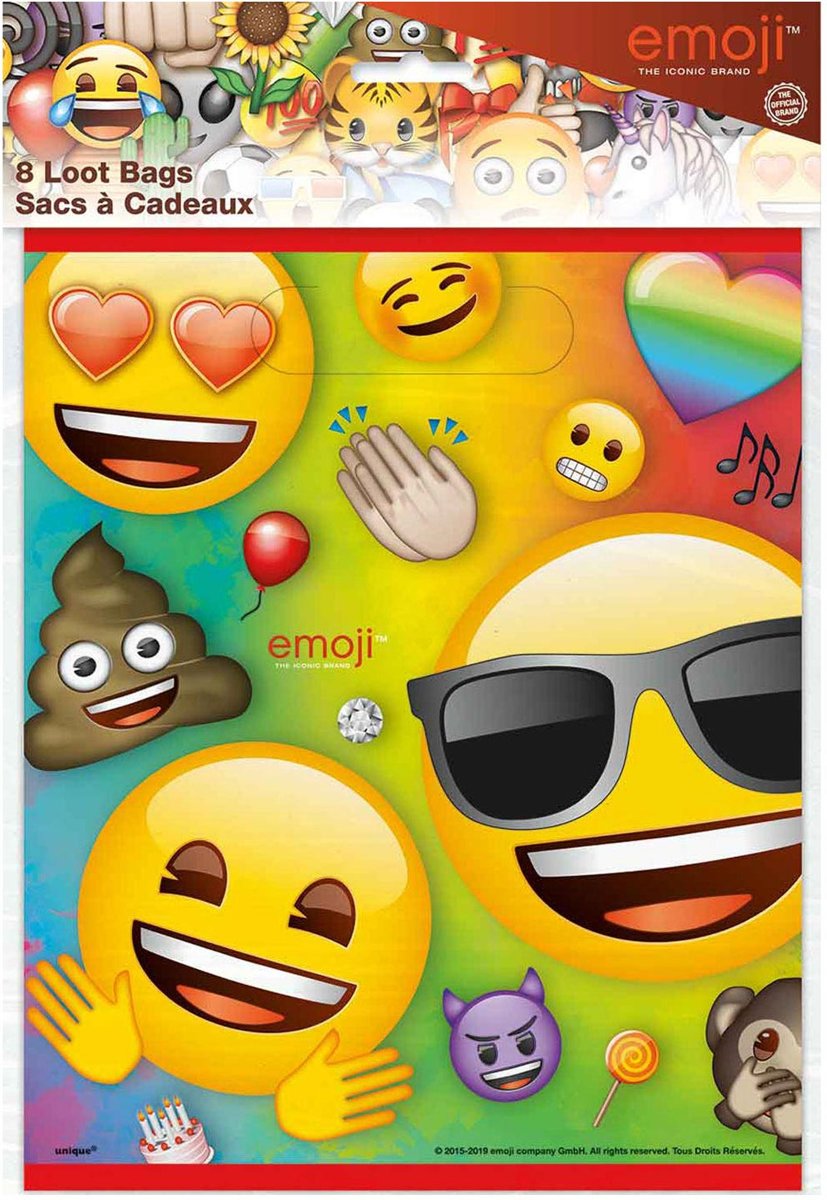 Haza Original Uitdeelzakjes Regenboog Emoji 8 Stuks