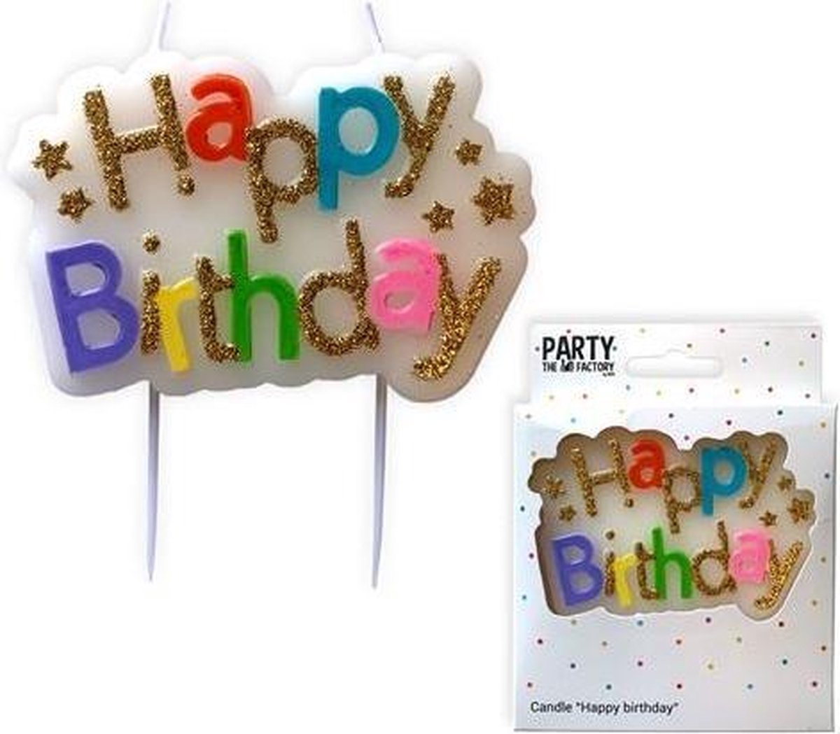 Haza Original Verjaardagskaars Happy Birthday Wax