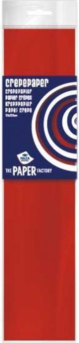 cr√™pepapier The Paper Factory 250 x 50 cm rood