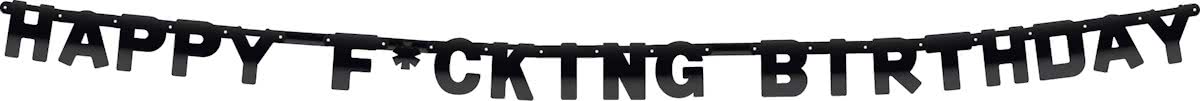 Letter garland Happy f*cking birthday